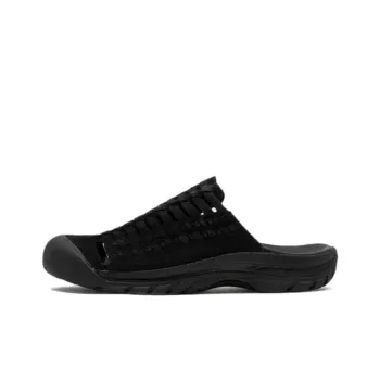 KEEN Rubber Sole Slip-Resistant Wrap-toe Slippers Men's Black