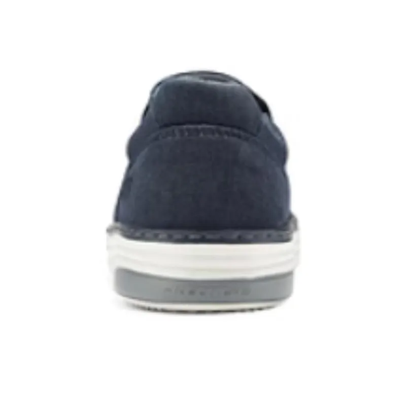 Skechers Non slip Lightweight Low Top Canvas Shoes Men's Navy-3