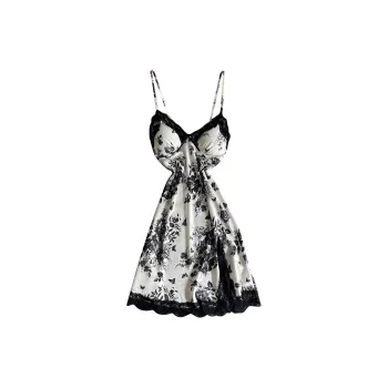 MT·MIT Nightgown Women's Victoria's Secret Black Floral