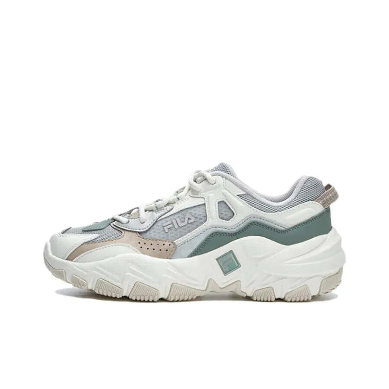 FILA Ravagement 2 Anti Slip Wear Resistant Low Top Casual Shoes Women's Gray White-0
