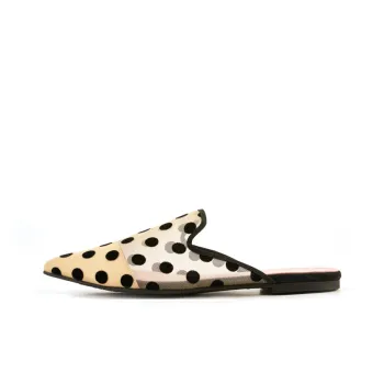 PrettyBallerinas Odor-Resistant Wrap-toe Slippers Women's Beige Black