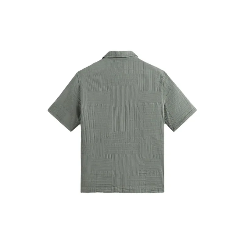 KITH Overdyed Patchwork Boxy Collared Overshirt-1