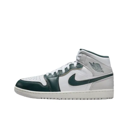 Air Jordan 1 Vintage Basketball Shoes Unisex Mid-Top White/Green