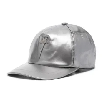 RICK OWENS/RO Nylon Baseball Caps Men's Silver