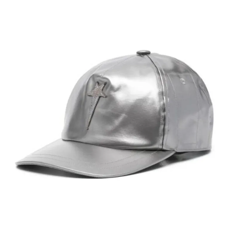 RICK OWENS/RO Nylon Baseball Caps Men's Silver-0
