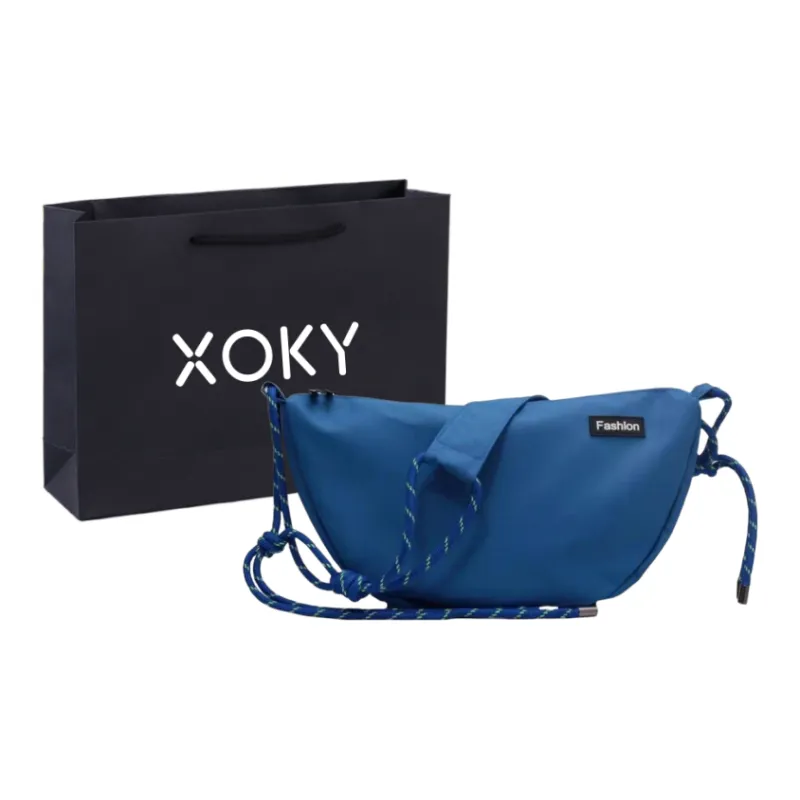 XOKY Fabric Crossbody Bag Regular Unisex Klein Blue/Khaki/Gray/Black-0