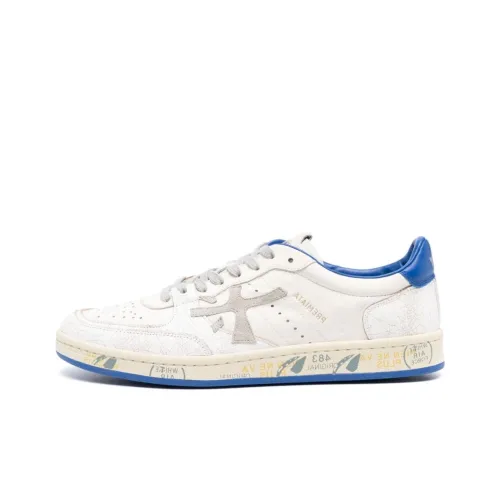 PREMIATA Skateboard Shoes Men Low-Top Light Beige