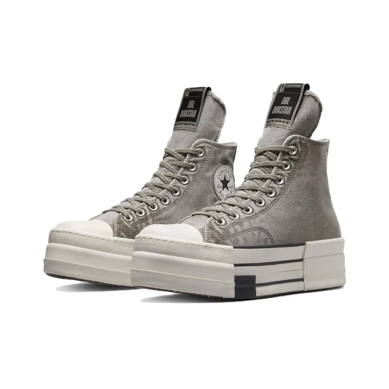 Converse Chuck 70 Anti-Slip Wear-Resistant High-Top Canvas Shoes Unisex Gray White-2