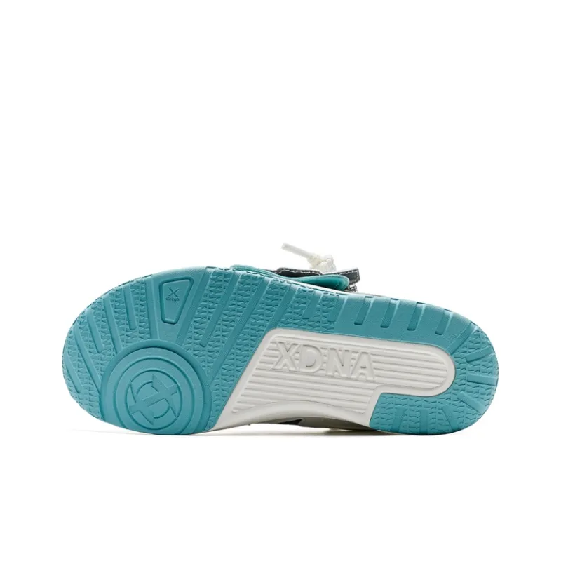 XTEP Sanrio Co branded Low Top Skateboard Shoes Men's Sail White/Starry Sea Blue/Charcoal Gray-5