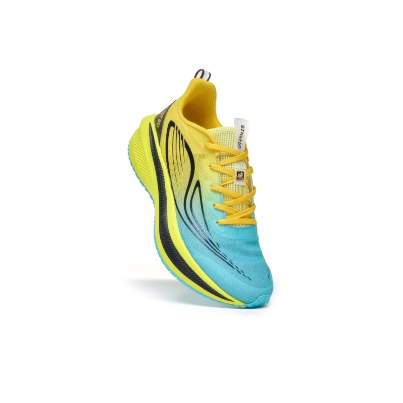 Qing Pao Running Shoes Men Low Top Green-4