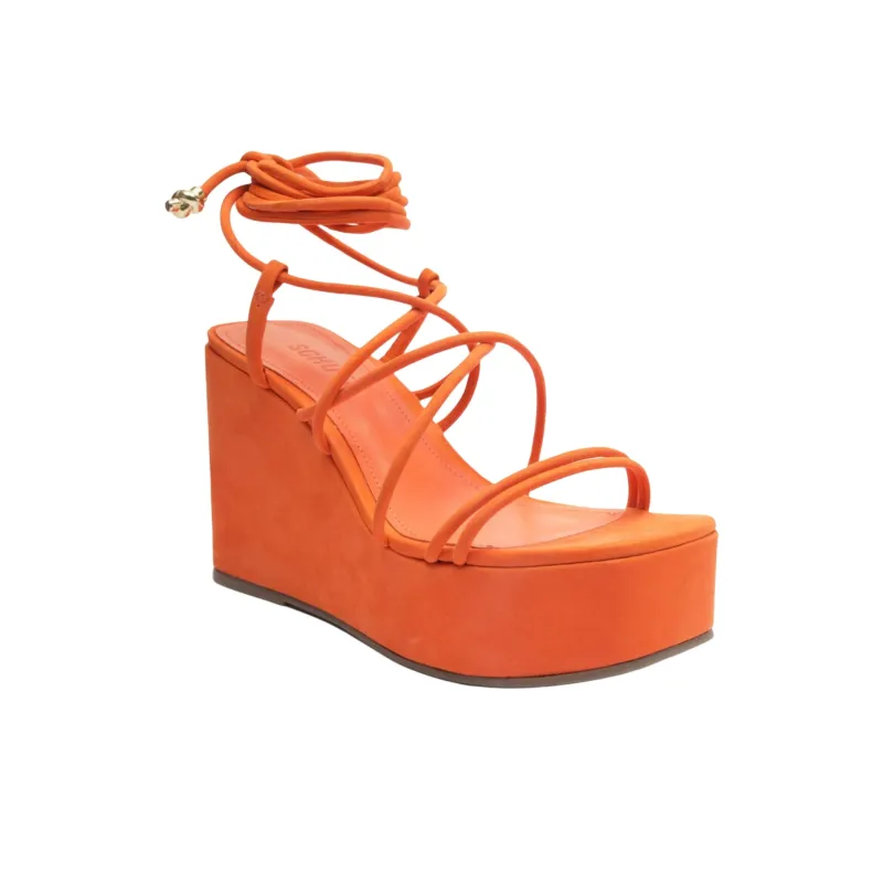 Schutz Magdalena Strap Sandals Women's Orange-2