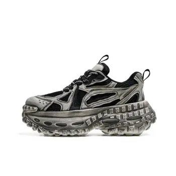 12345 Breathable Lightweight Height Increasing Low Top Chunky Sneakers Men's