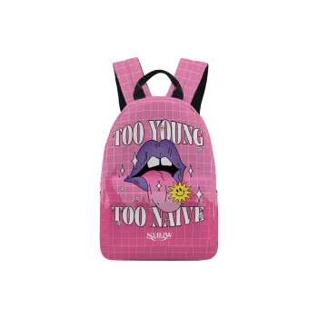 SRRW PU Backpack, Mini Small Bag Regular Unisex Fuchsia