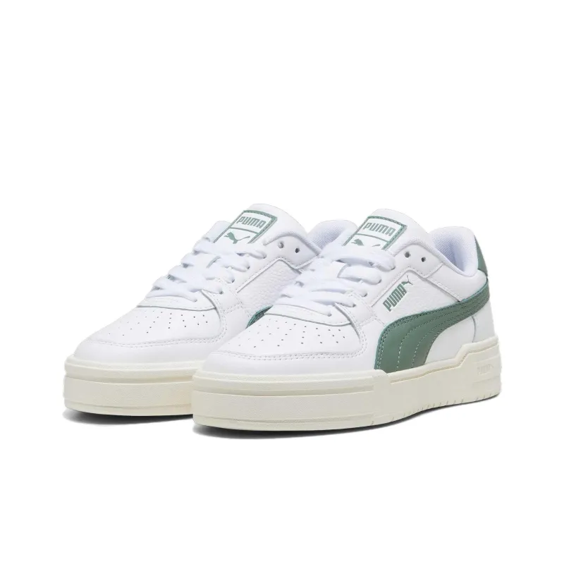 PUMA Ca Pro Anti Slip And Wear Resistant Breathable Low Top Skateboard Shoes Unisex White Green-2