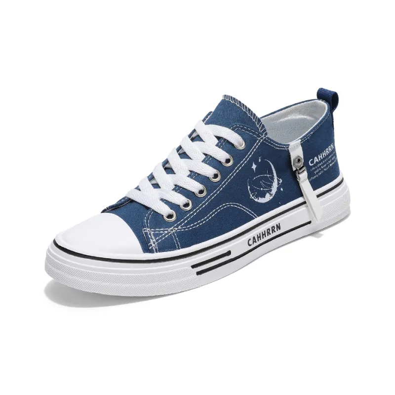 CAHHRRN Slip-Resistant Breathable Low-Top Canvas Shoes Men's-7