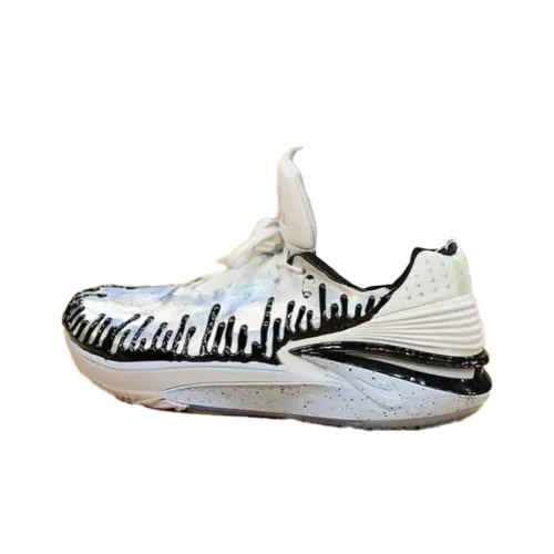 nike pegasus Air Zoom G.T. Cut 2 Cushioning Anti Slip And Wear Resistant Grip Low Top Basketball Shoes Men's Silver Black
