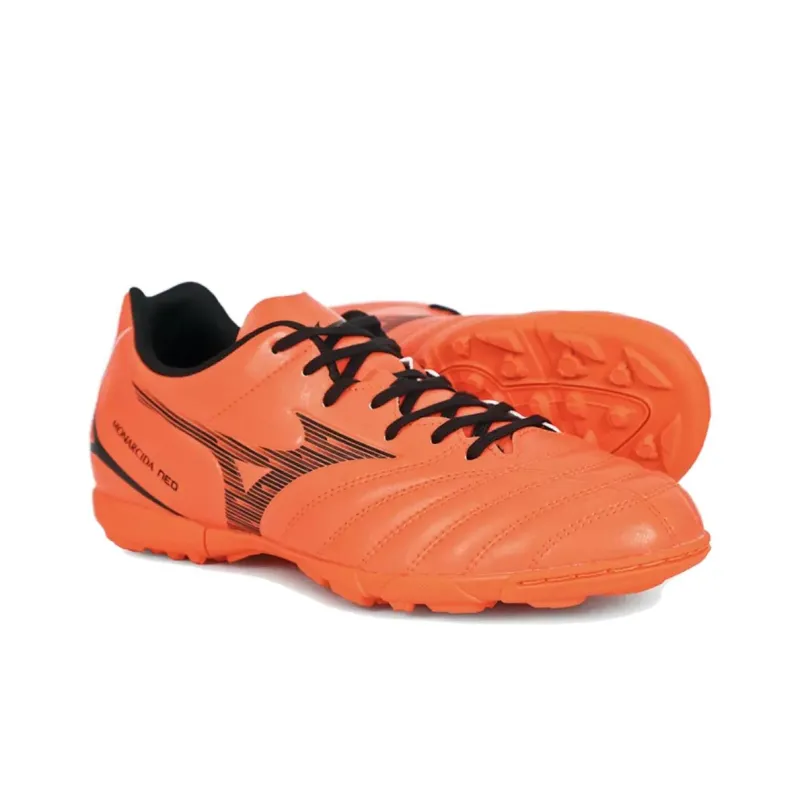 Mizuno Monarcida TF Rubber Broken Studs Cushioning Anti Slip And Wear Resistant Soccer Shoes Men's Orange-2