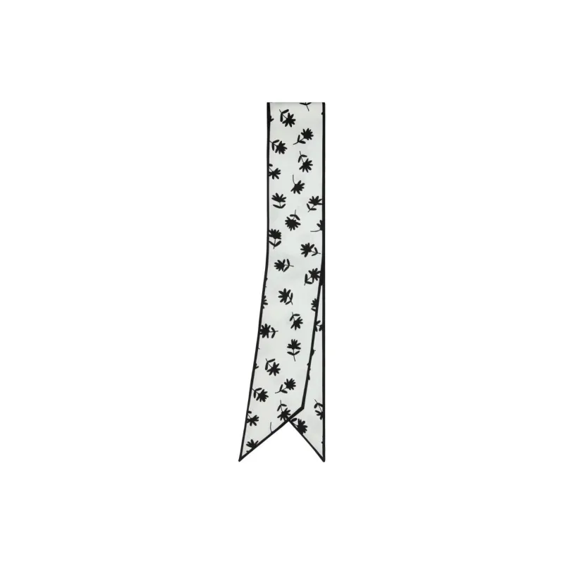 TORY BURCH Daisy-print Silk Ribbon Tie-1