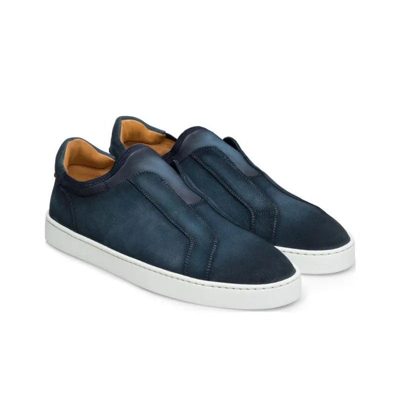 Magnanni LEVE SLIP Low-Top Skateboard Shoes Men's Blue-2