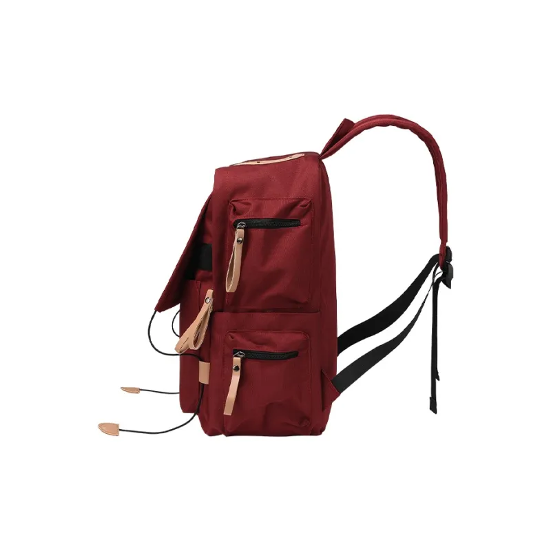 Yohji Kimura Oxford Backpack Regular Unisex Red/Gray/Navy Blue/Black-2