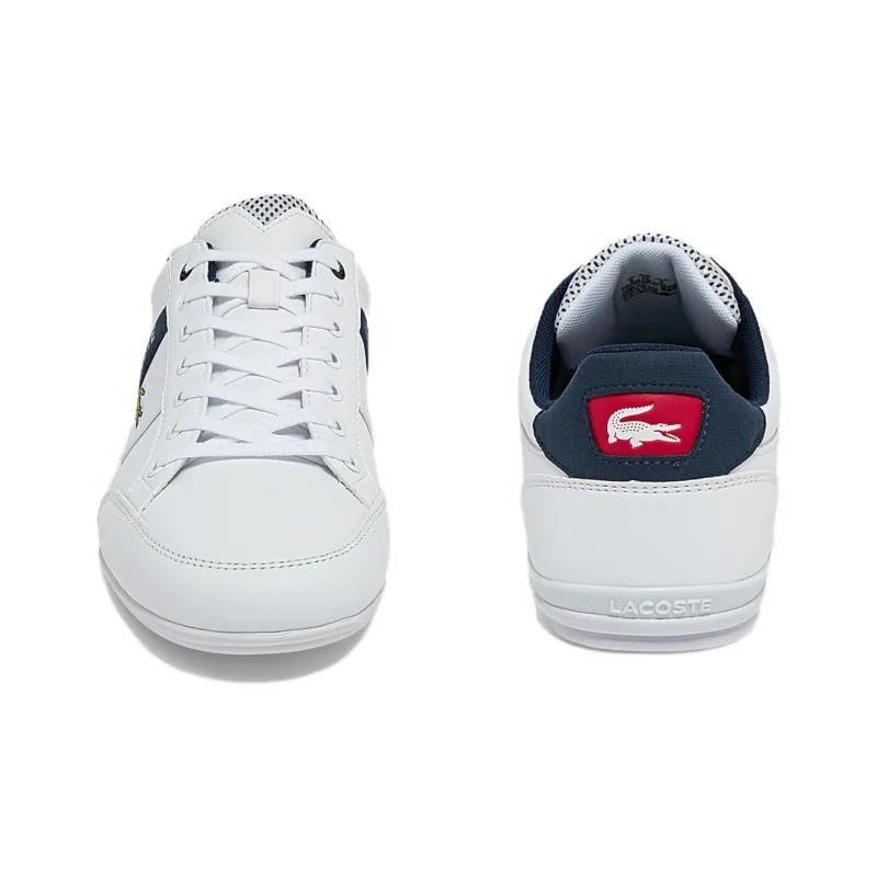 LACOSTE Chaymon Low-Top Skateboard Shoes Men's White-2