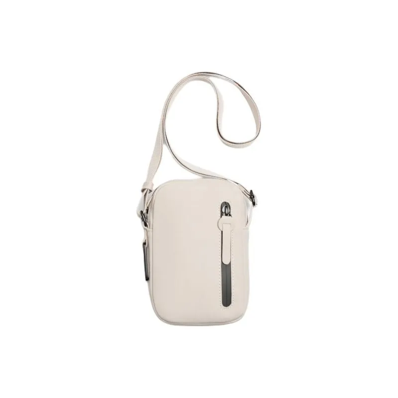 ZARA Artificial Leather Crossbody Bag Shoulder Bag Men's Gray White-0