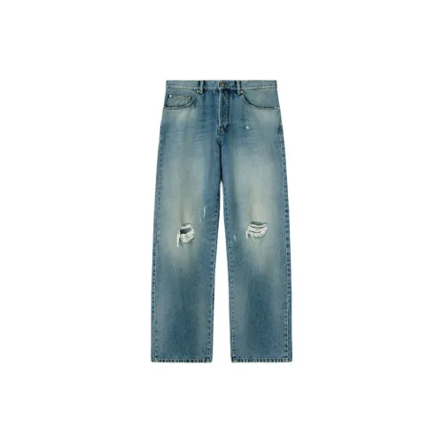 PALM ANGELS Mid-rise Straight-leg Jeans