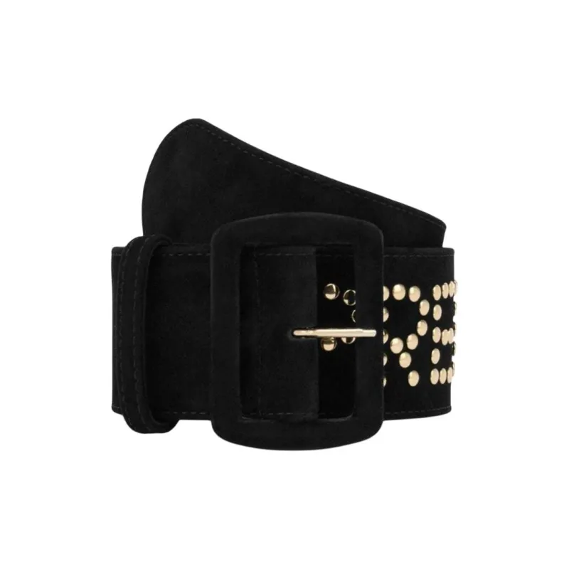 MOSCHINO Studded Buckled Belt-1