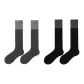 [Calf Socks]Black 1 Pair+Dark Gray 1 Pair