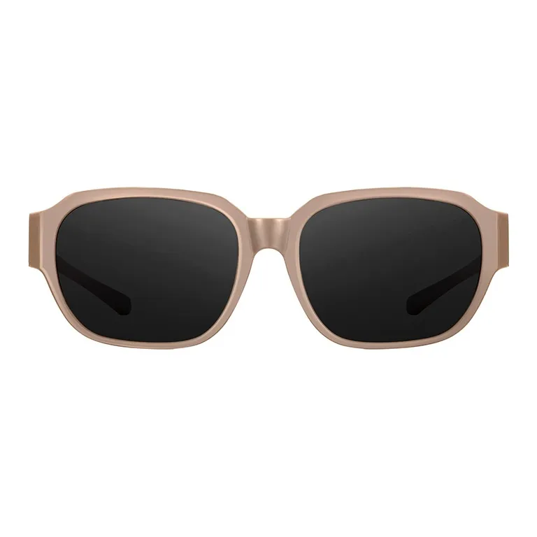 LOHO TR90 Square Large Frame Sunglasses For A Slimmer Face Appearance Unisex Black-25