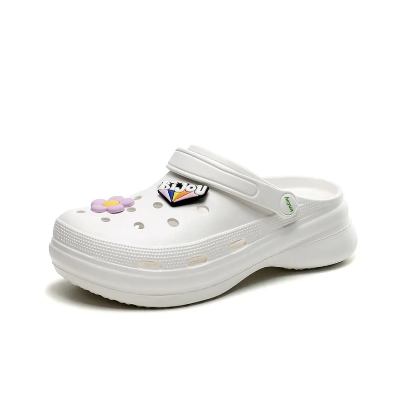 OUBT Sweet Style Closed Toe Half Slippers Fashion Beach Clogs Women's-20