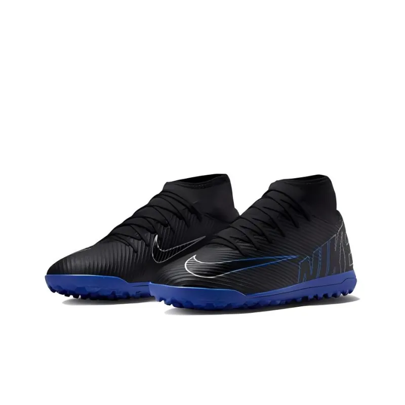 Nike Mercurial Superfly 9 TF Rubber Broken Studs Slip Resistant Soccer Shoes Unisex Black-2