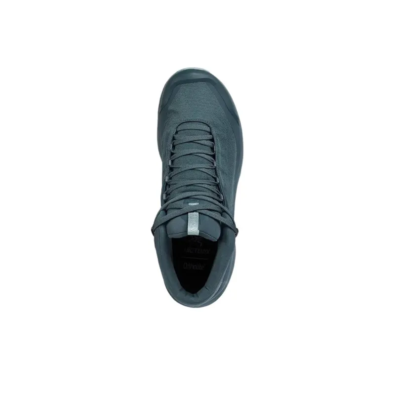 Arcteryx AERIOS FL GTX Anti-Slip Wear-Resistant Mid-Top Trekking Shoes Women's Black Cyan-2
