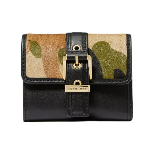 MICHAEL KORS Calf Hair Wallet Small Size Women's Smoky Olive