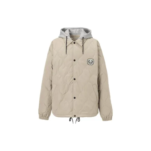 Onitsuka Tiger Quilted Jackets Men Beige