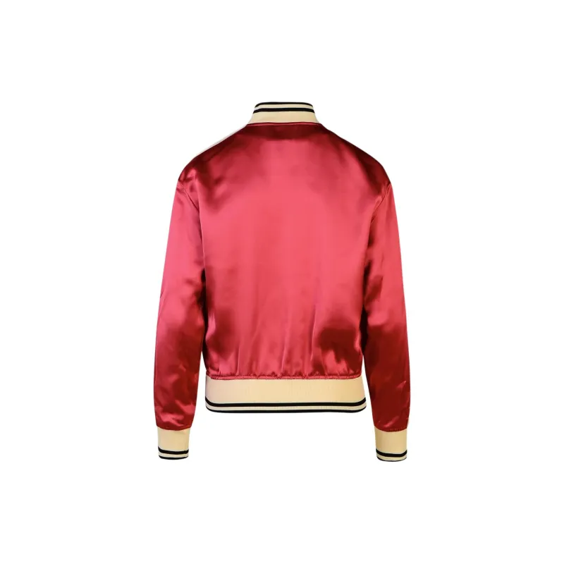 PALM ANGELS Logo Printed Zipped Bomber Jacket-1