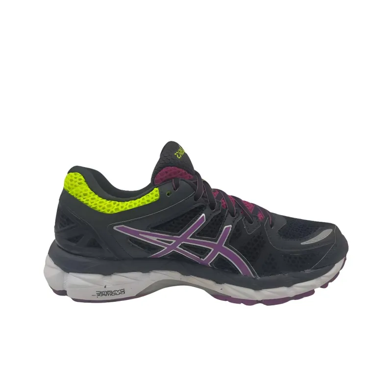 Asics Gel-Kayano 21 Wear-Resistant Low-Top Running Shoes Women's Black Purple-1