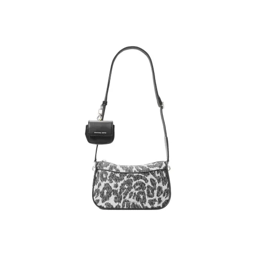 MICHAEL KORS Jet Set Canvas With Polyester Handbag Shoulder Bag Crossbody Bag Medium Size Women's Black