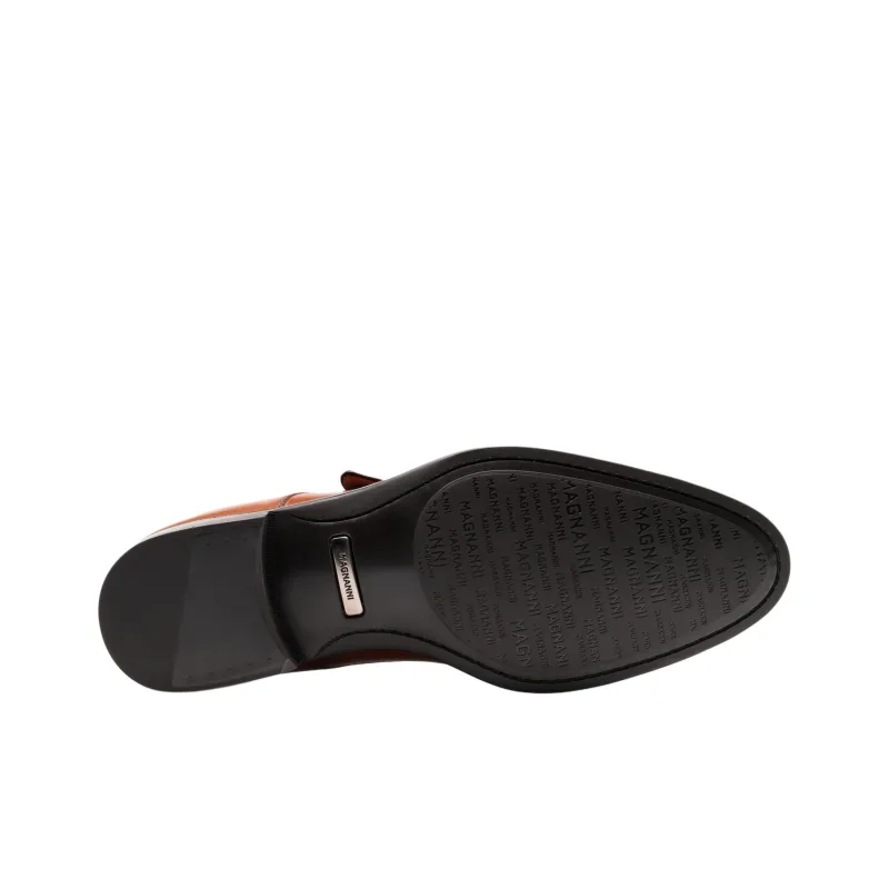 Magnanni Dress Shoes Men's Brown Red-4