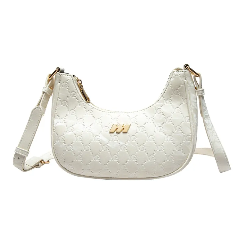 MQ Artificial Leather Crossbody Bag Women's Milk White-4