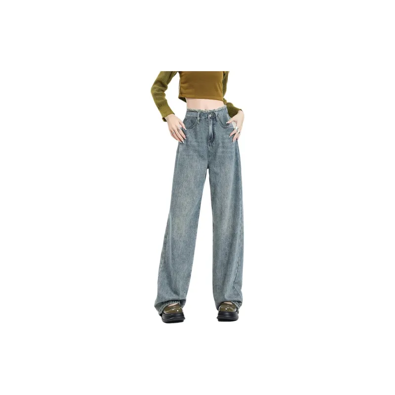 Weixi SS24 Jeans Women's Cool Tea Blue-1