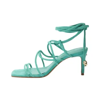 Schutz Magdalena Strap Sandals 8cm Women's Green