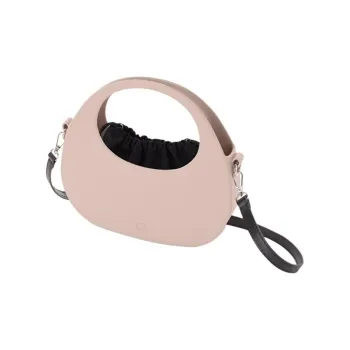 O Bag Thermoplastic Compound Portable Crossbody Bag Shoulder Bag Women's Smoke Pink/Black