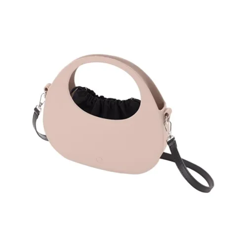 O Bag Thermoplastic Compound Portable Crossbody Bag Shoulder Bag Women's Smoke Pink/Black