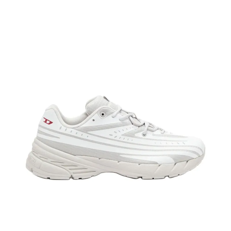 DIESEL D Airspeed Low Striped Low Top Casual Shoes Women's White-1