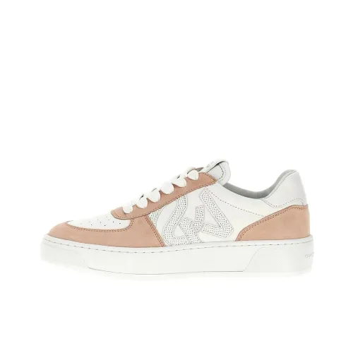 Stuart Weitzman/SW Courtside Monogram Low Top Skateboard Shoes Women's White
