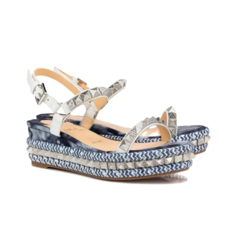 CL Pyraclou Fashion Sandal Women's Denim Blue-3