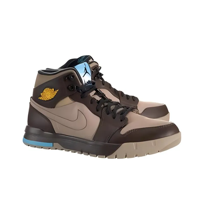 Jordan 1 Trek Khaki Varsity Maize Baroque Brown-2