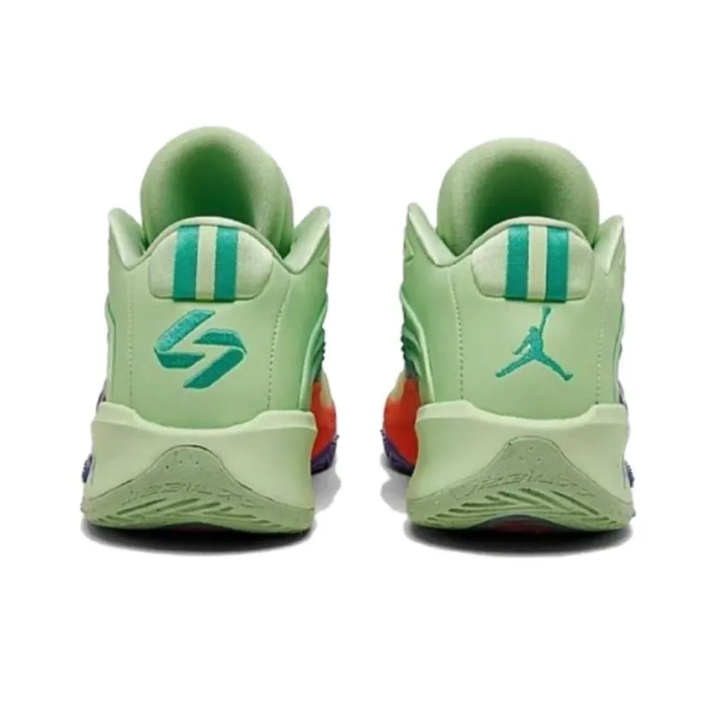 Jordan Luka 3 Anti Slip Wear Resistant Low Top Basketball Shoes Men's Green Cyan Purple-3