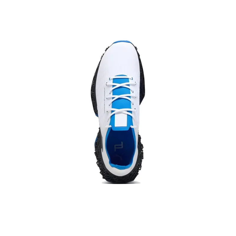PUMA Porsche Design Cushioning, Wear Resistant Low Top Running Shoes Men's White Blue-3